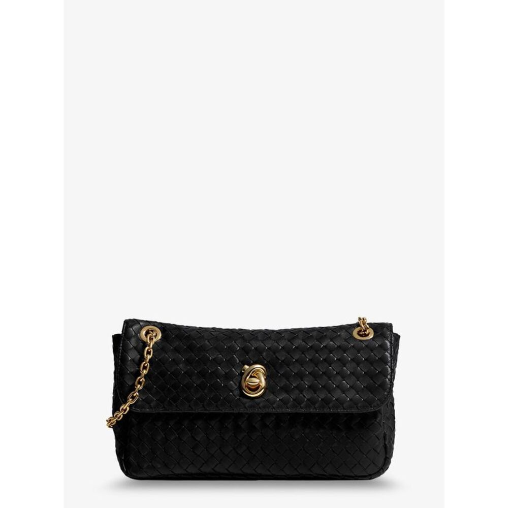 Bottega Veneta Women Madison Leather Shoulder Bag With Knot Detail
